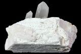 Quartz Crystals on Feldspar - Namibia #69182-1